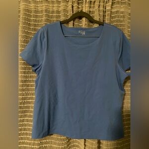 Aerie Blue Short Sleeve athletic top NWT